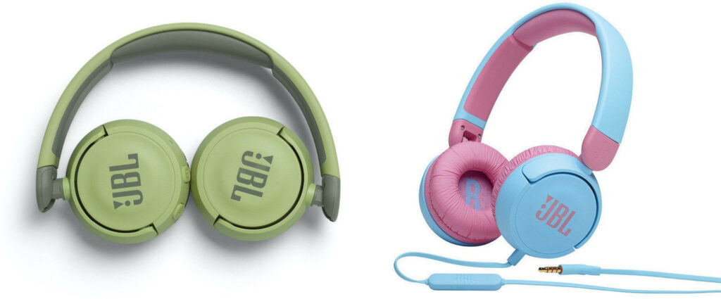 JBL Jr310 and Jr310BT baby headphones