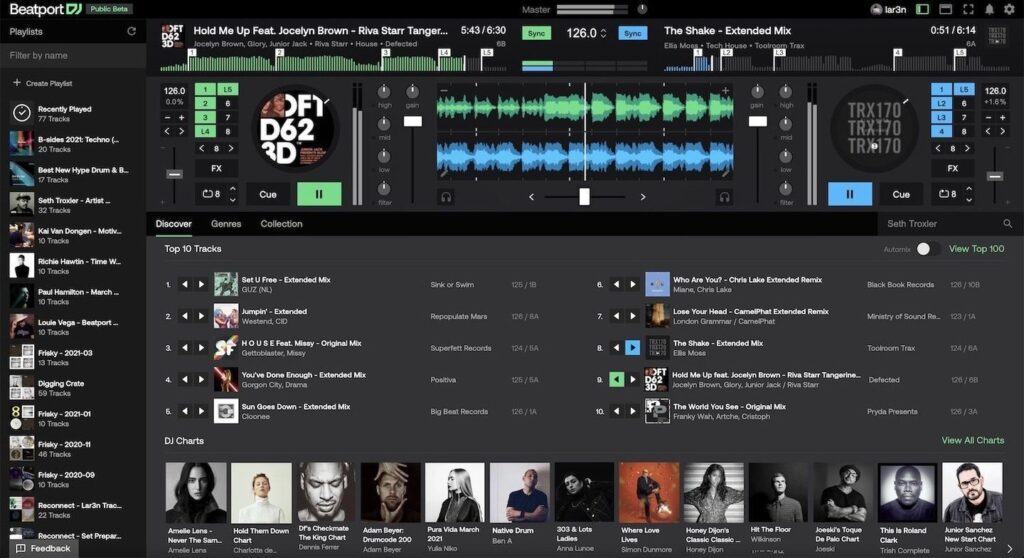 Beatport DJ - Virtual Browser Station for DJ Sets