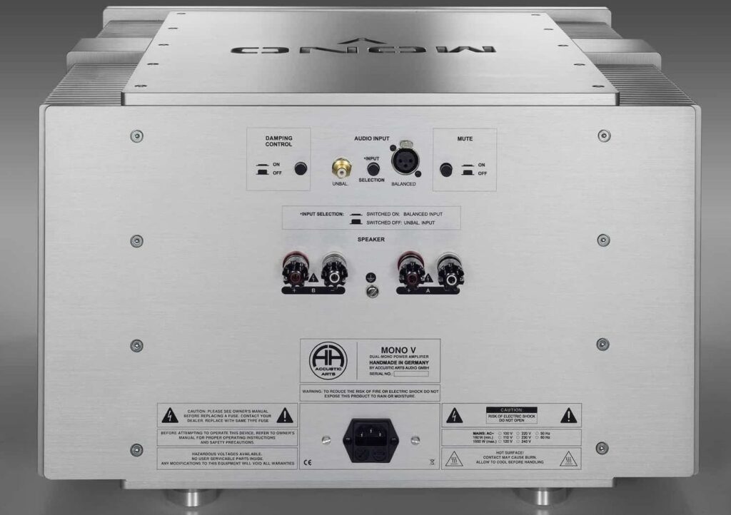 Accustic Arts Mono V and Amp V Amplifiers
